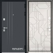 Дверь входная БУЛЬДОРС PREMIUM-90, МДФ белый софт