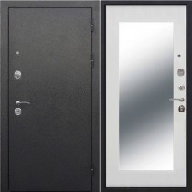 Дверь входная ТОЛСТЯК 10 см., Серебро эмаль белая